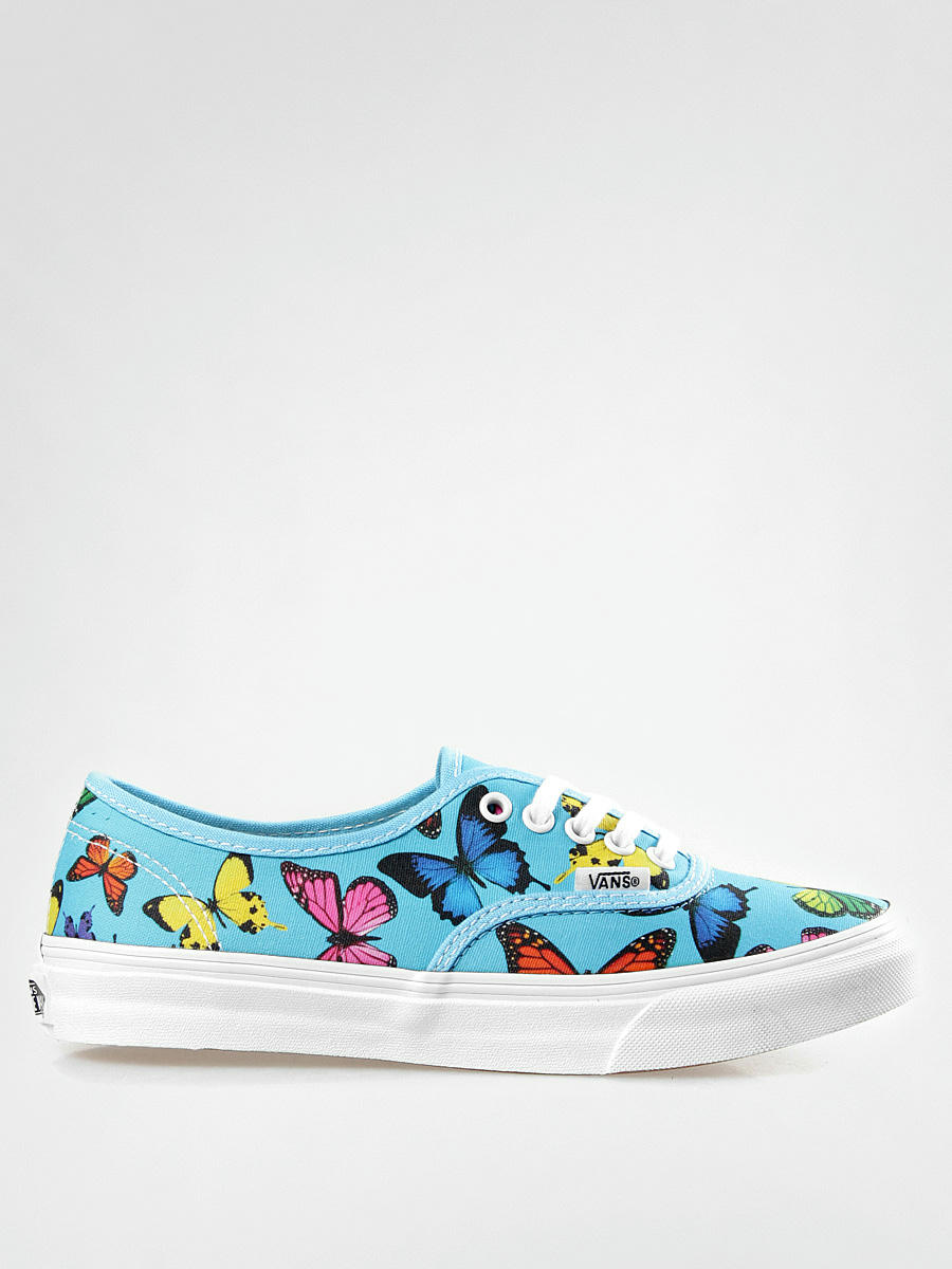 vans blue butterfly shoes