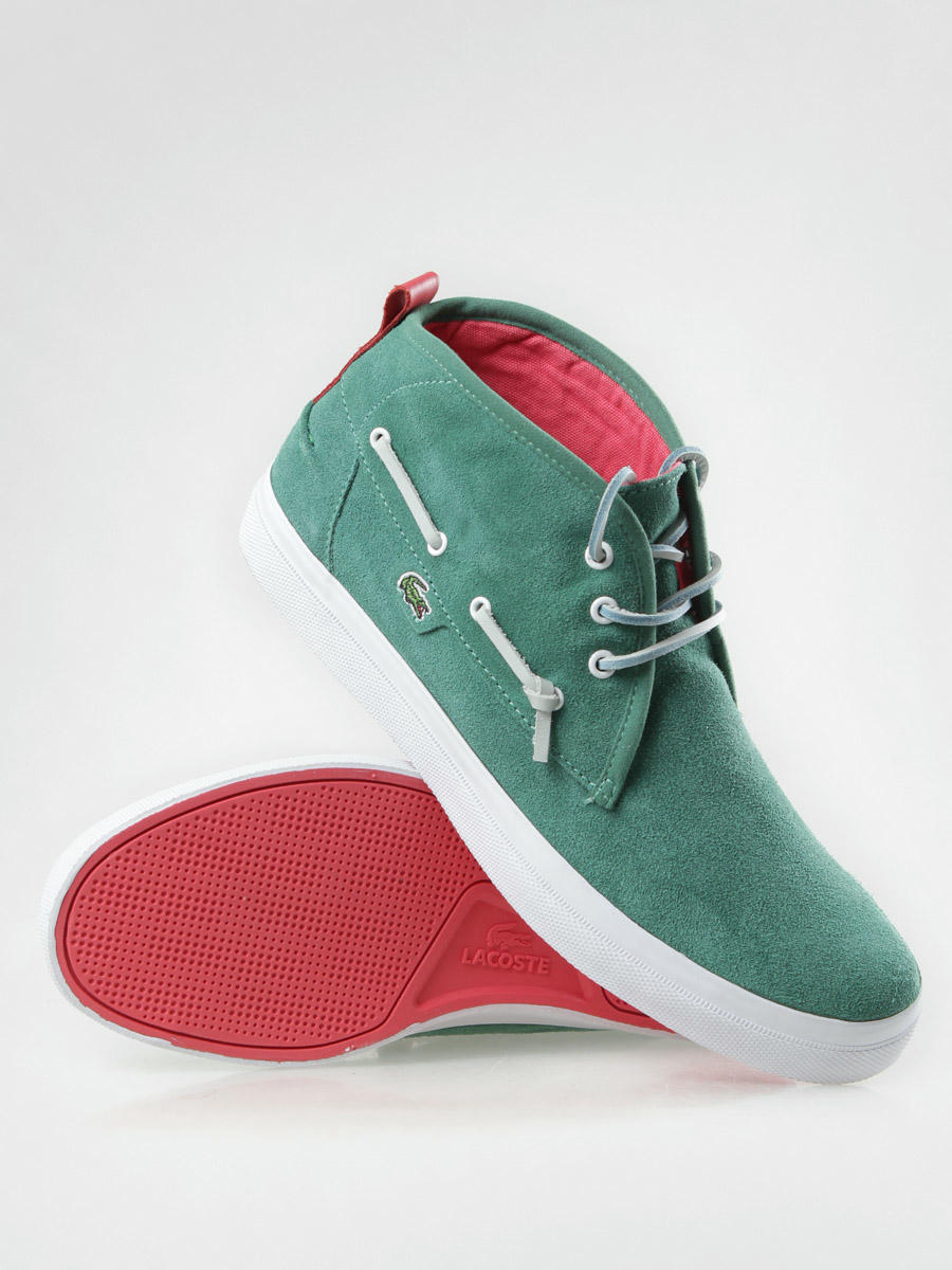  Lacoste  shoes  Croxton lem dg green  dk pink 