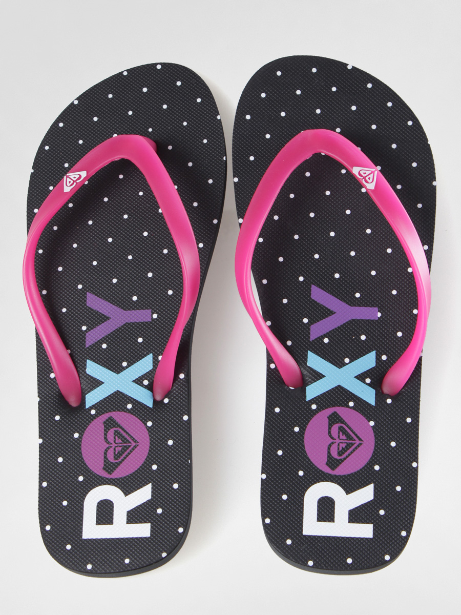 Roxy black flip flops online