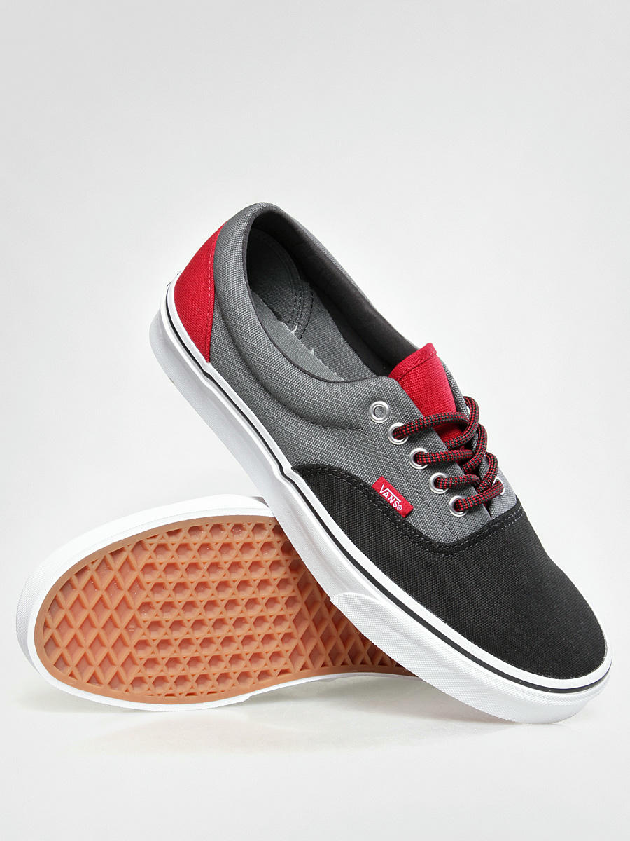 Vans era red black sale