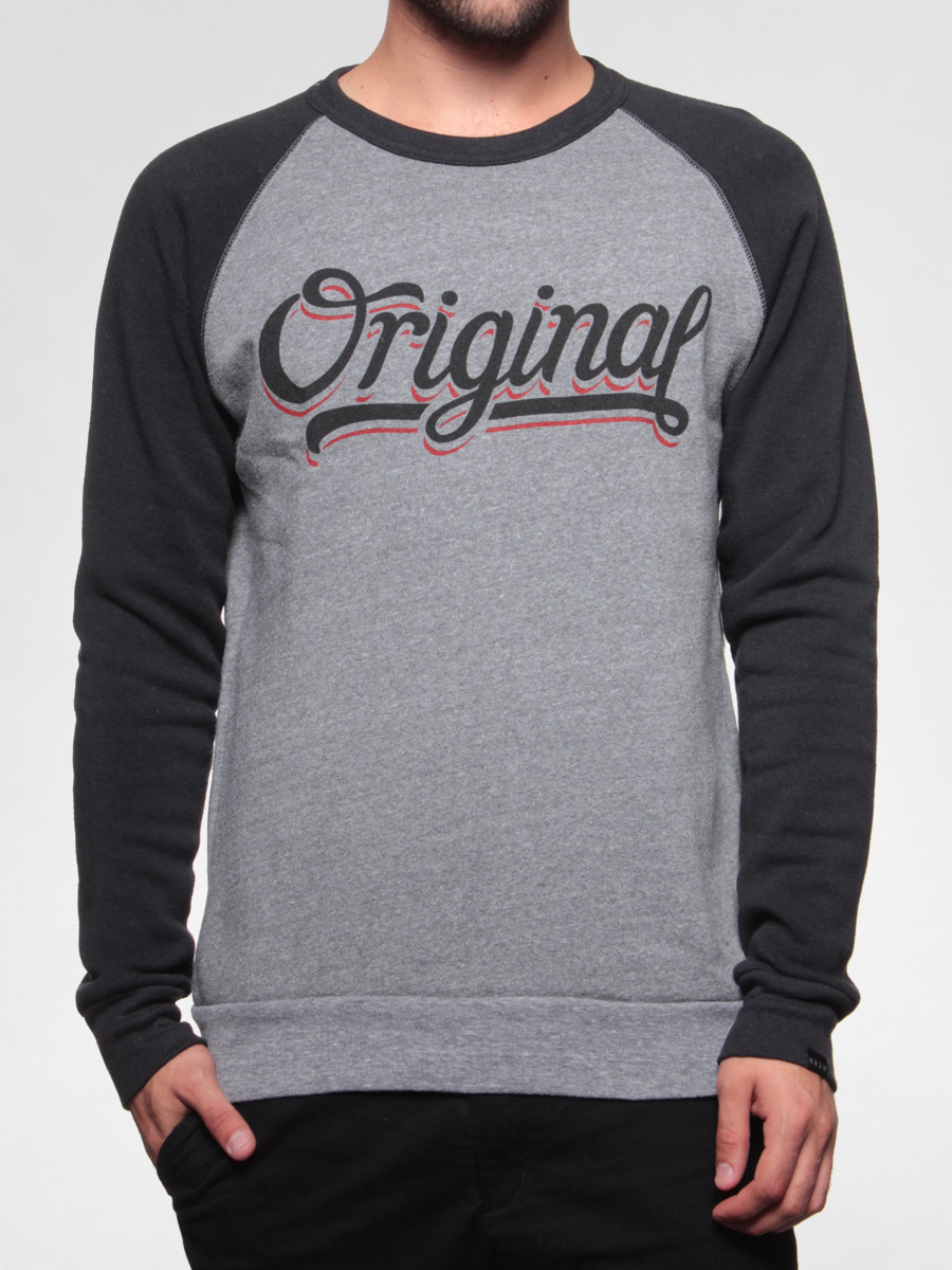 Kr3w sweatshirt Og Tri Blend Crew (gry/blk)