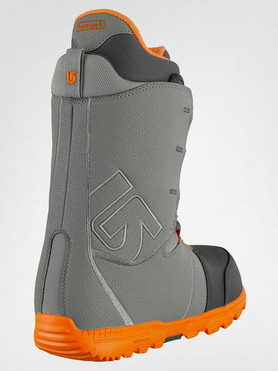 Mens Burton snowboard boots Transfer grey orange