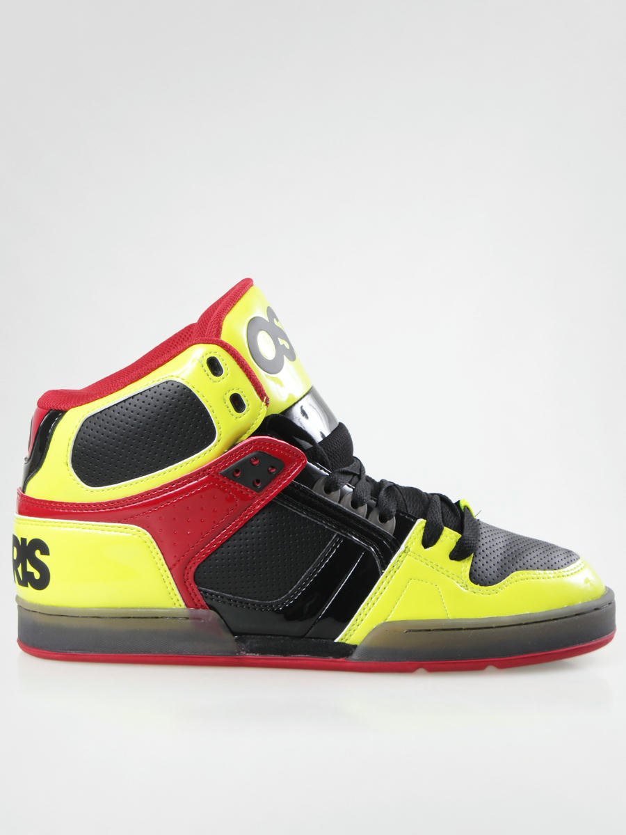 Black red and yellow sales shoes