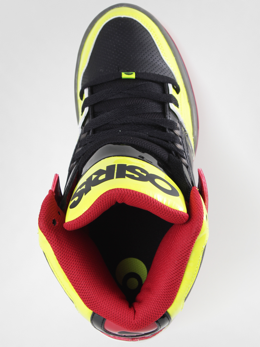 Red yellow black shoes hotsell