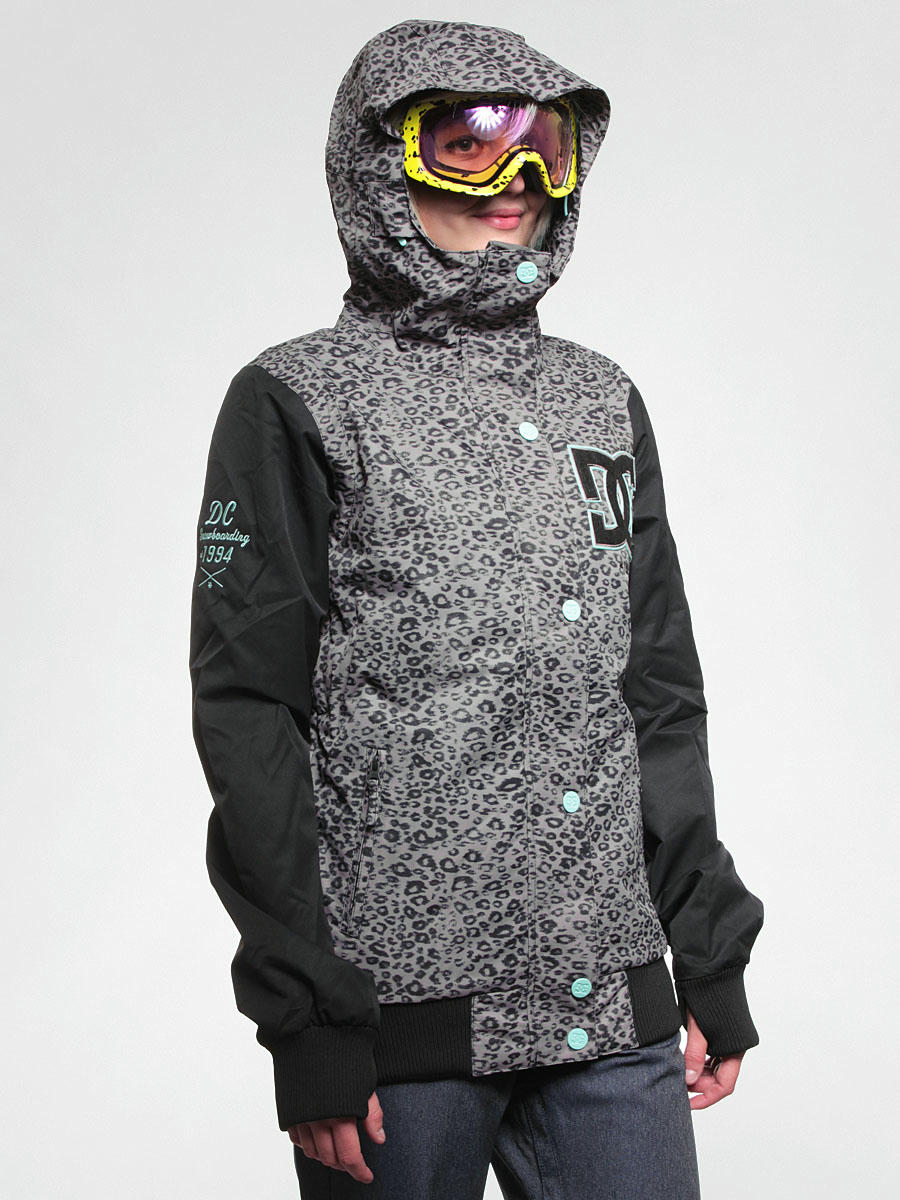 dc leopard snowboard jacket