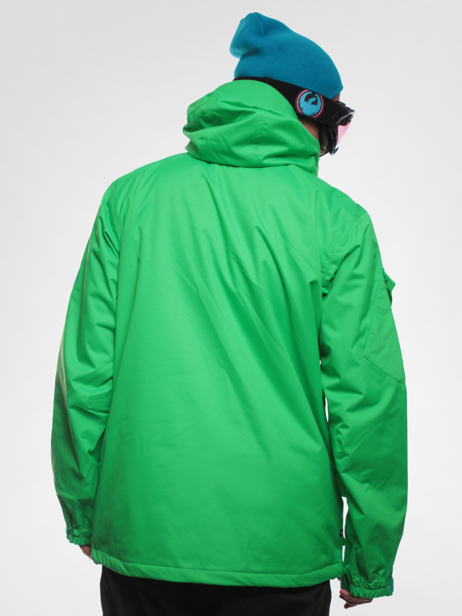 green snowboard jacket