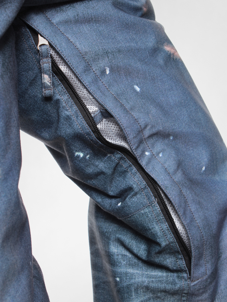 Mens 686 Snow Pants Rsrv Destructed Denim Ins (indigo)