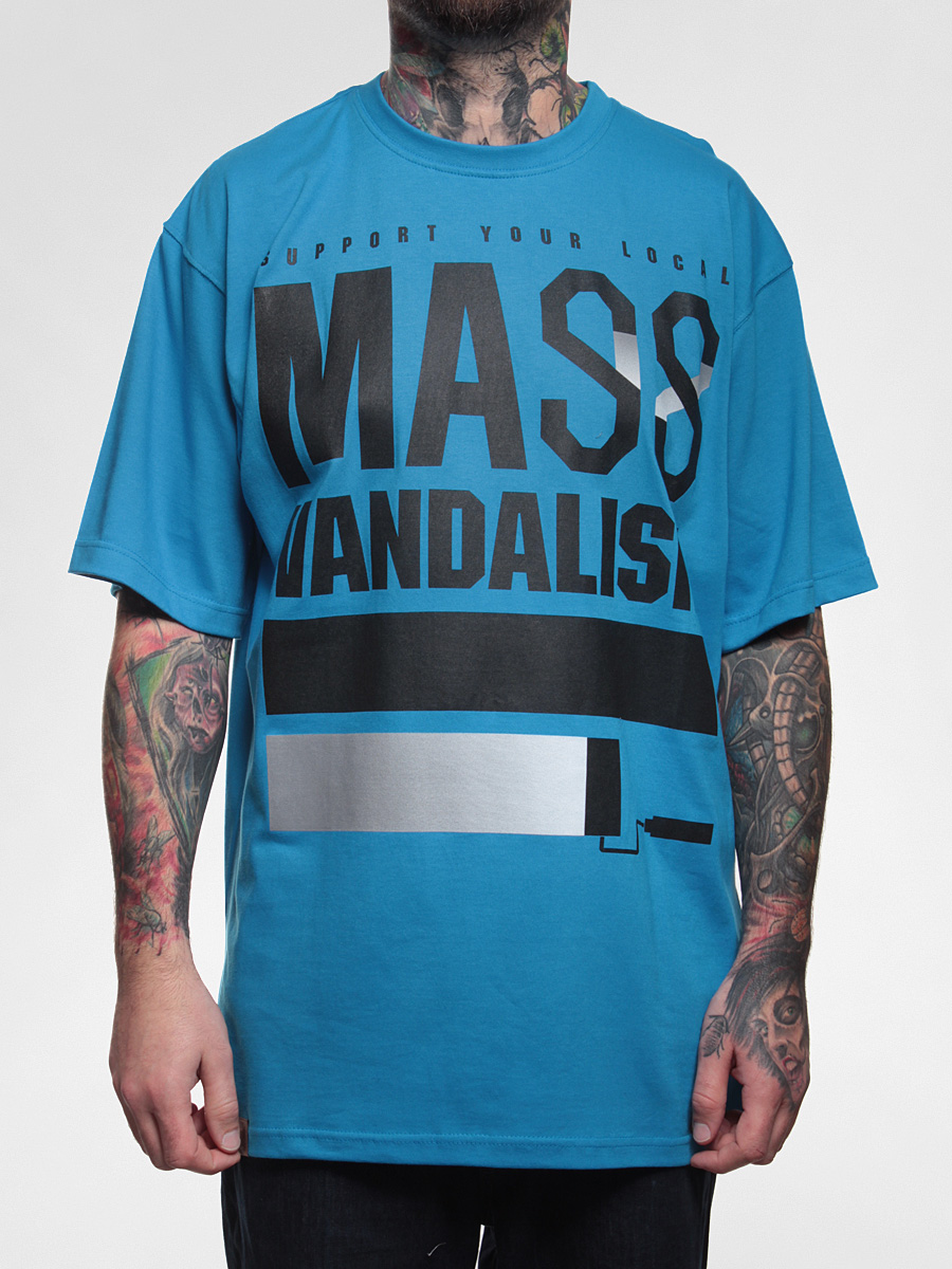 MassDnm T-shirt Vandalism (blue)