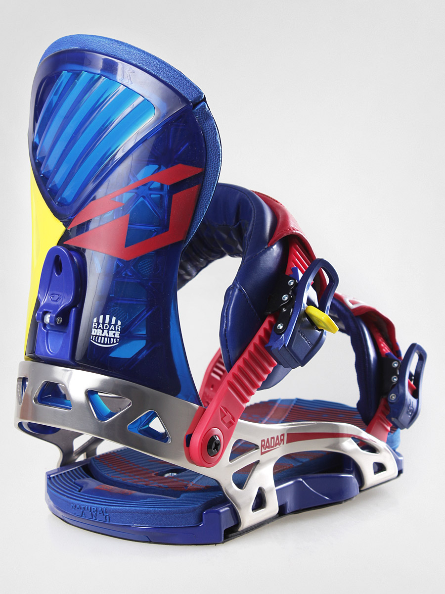 Mens Drake snowboard bindings Radar (red/blue)