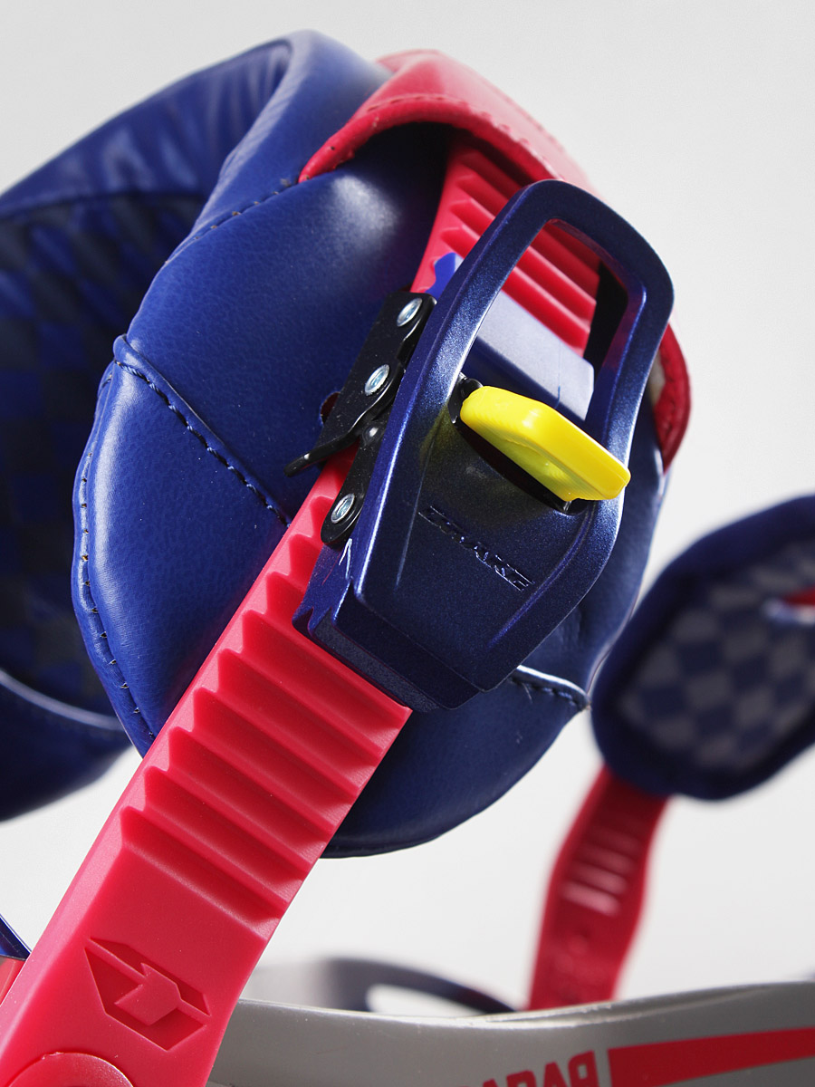 Mens Drake snowboard bindings Radar (red/blue)