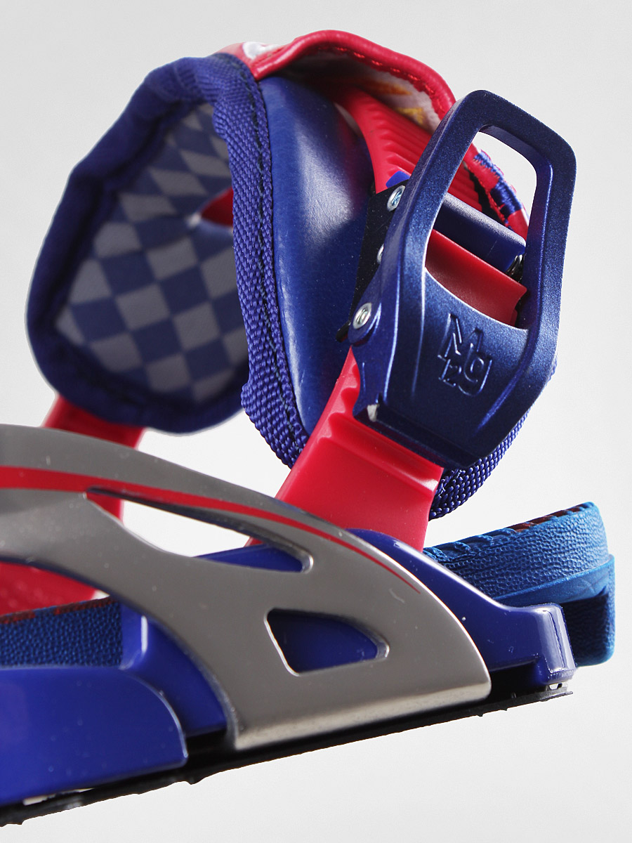 Mens Drake snowboard bindings Radar (red/blue)