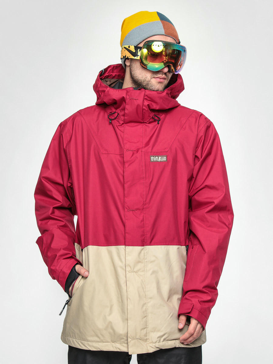 red mens snowboard jacket