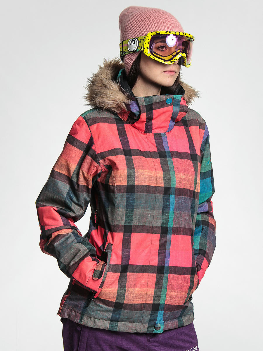 roxy plaid ski jacket