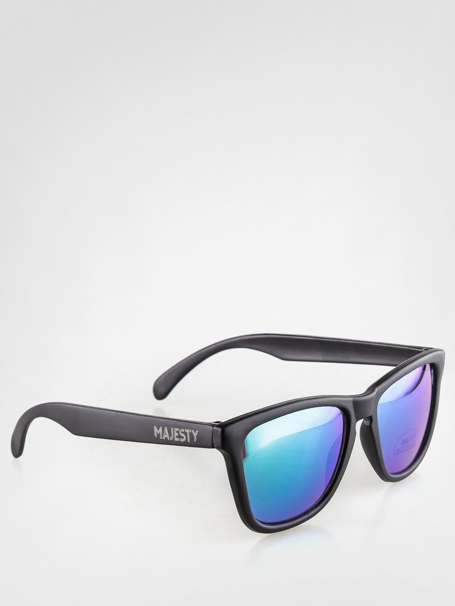 Majesty Sunglasses Shades (matt black/green mirror lens)