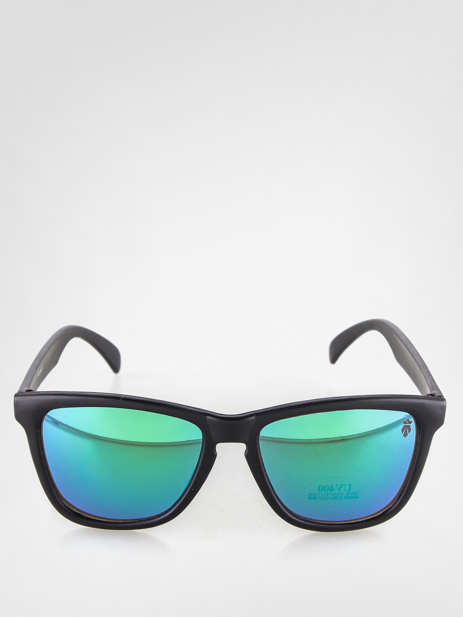 Majesty Sunglasses Shades (matt black/green mirror lens)