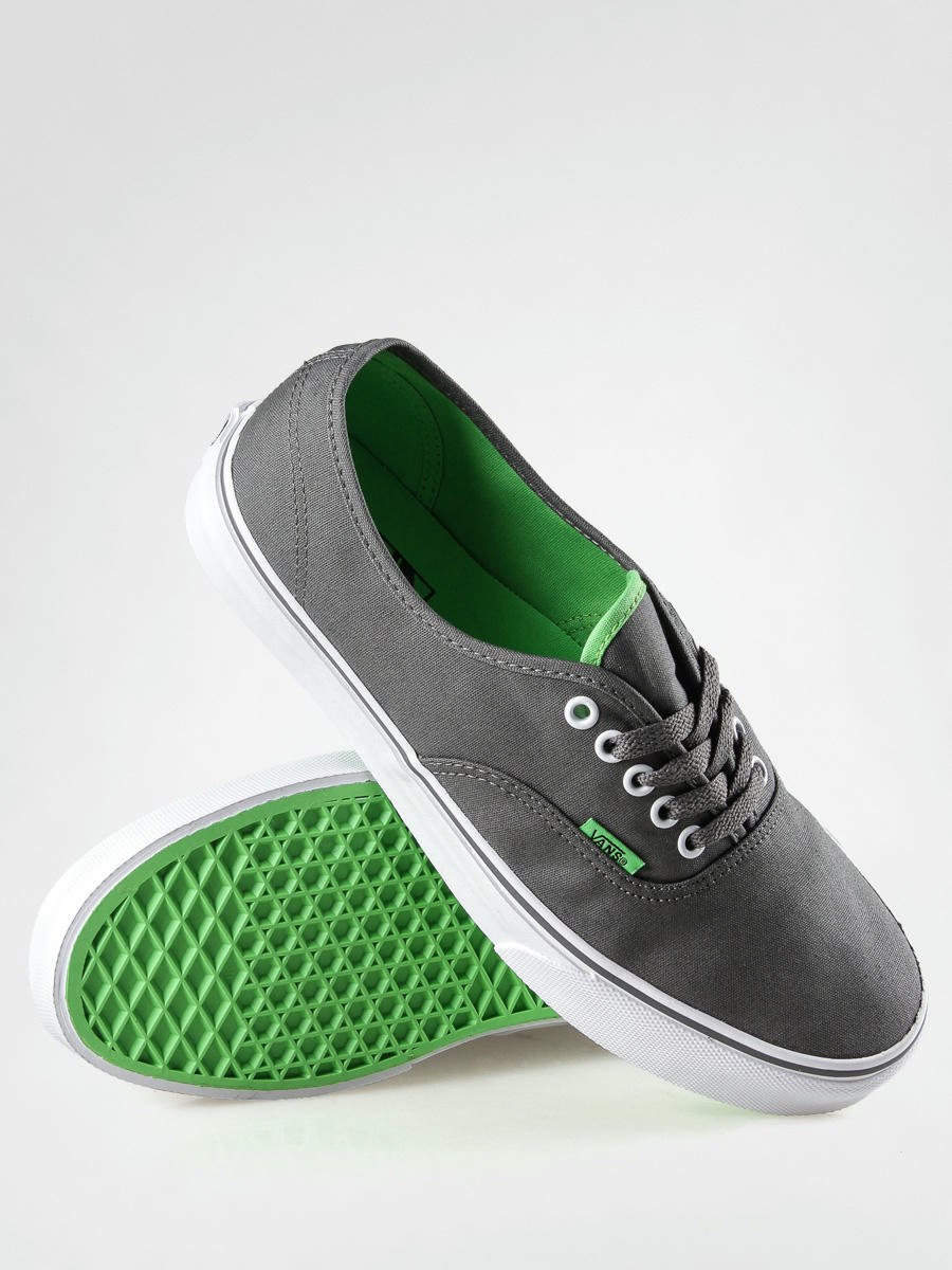 vans green and grey