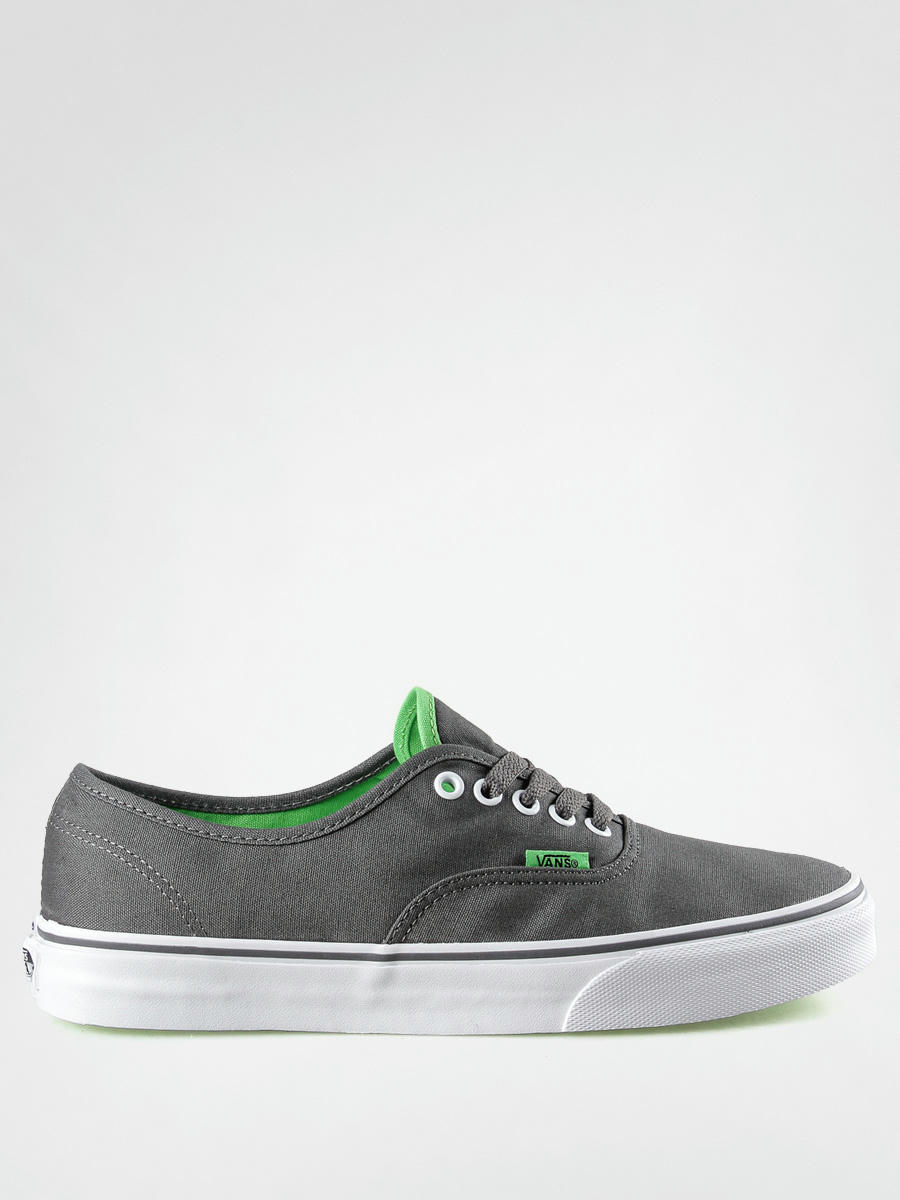 gray and green vans