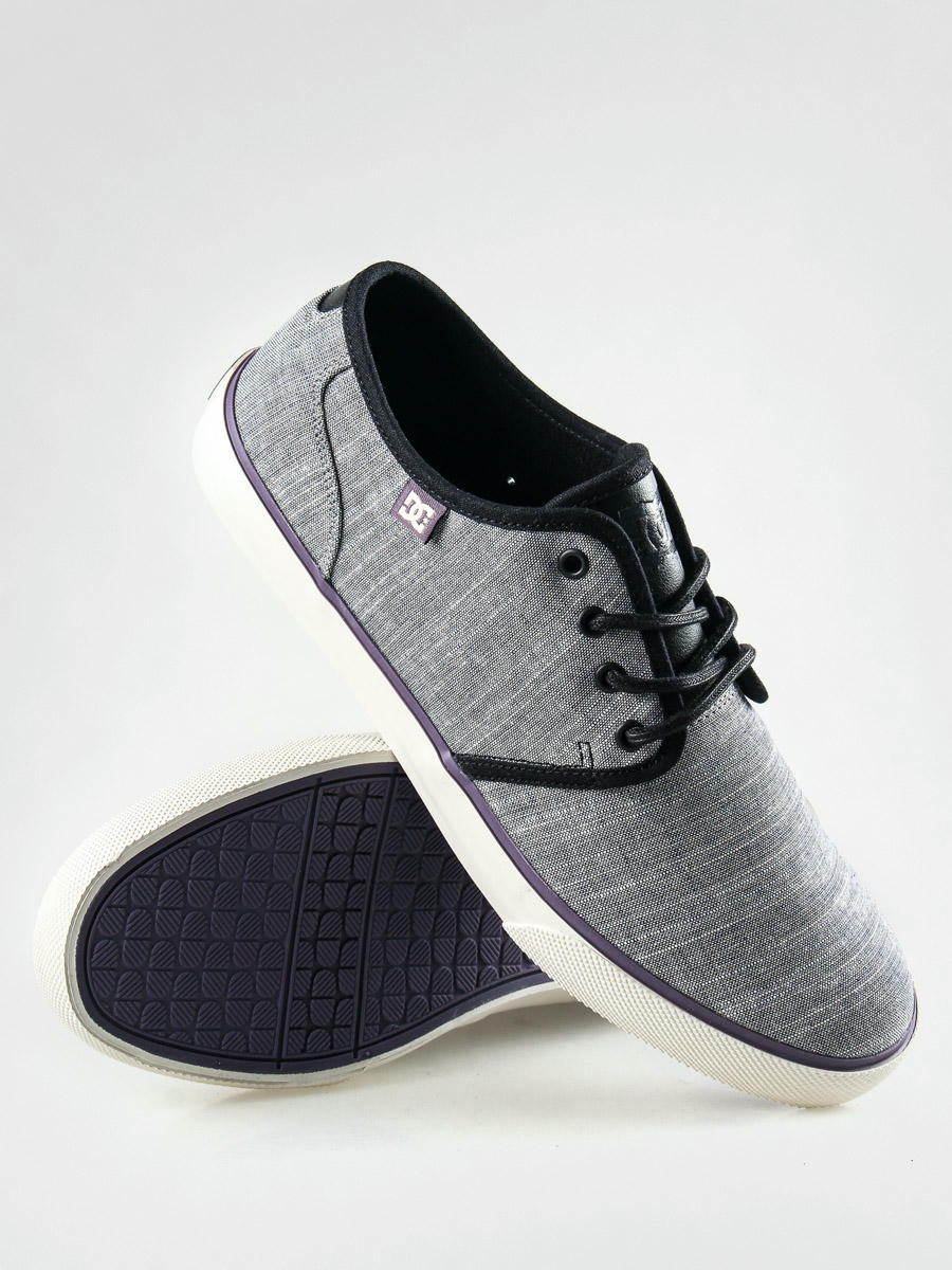 black and purple dc shoes