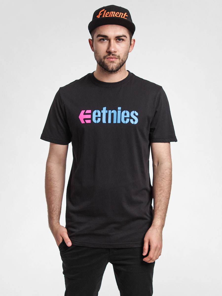 Etnies T-shirt Corporate 14 (blk/blu)