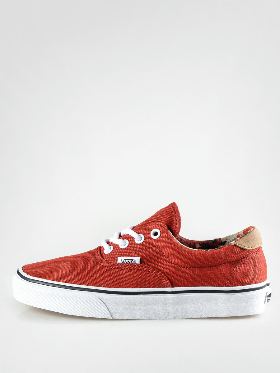 vans era khaki red