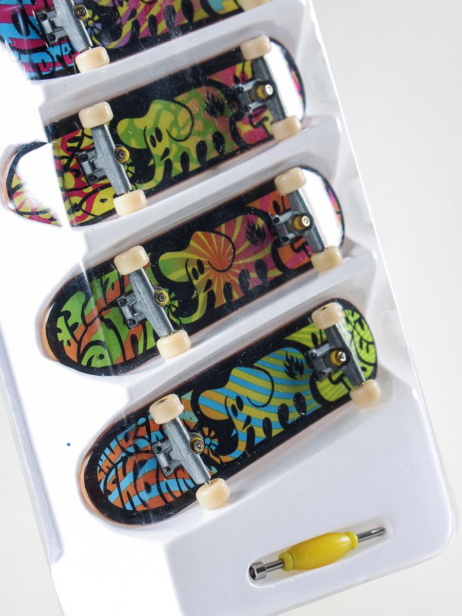 Set Tech Deck Fingerboard Black Label 4 Pack 100