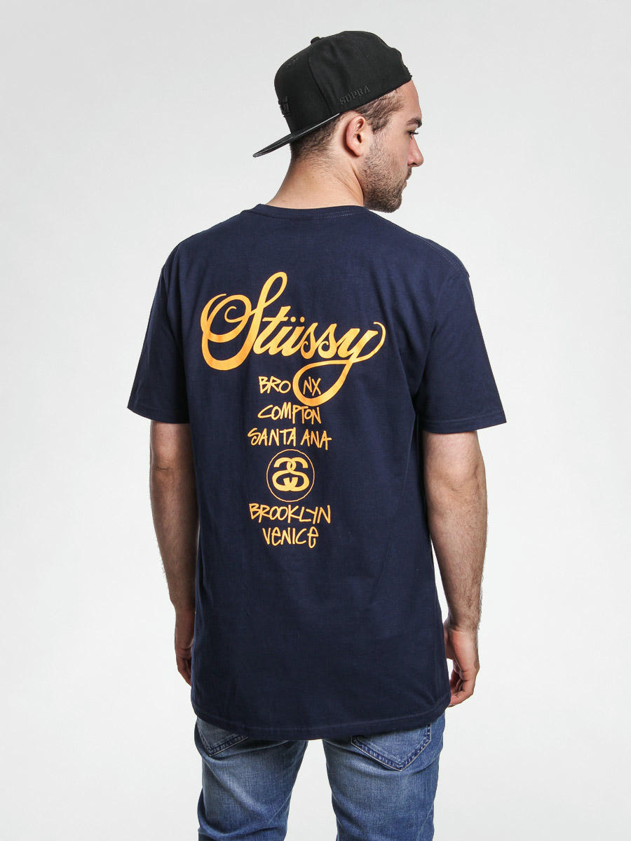 Stussy T-shirt World Tour (navy)