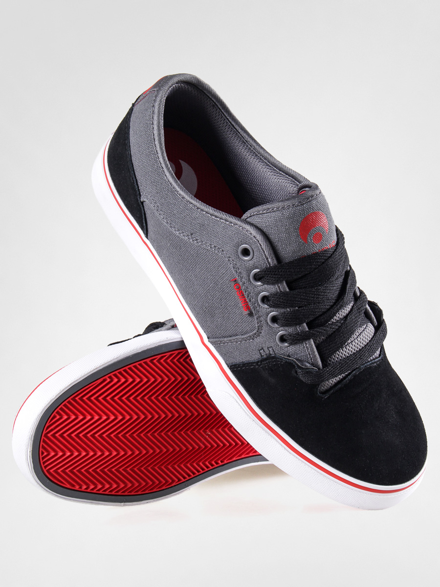 Osiris Schuhe Decay (charcoal/red/white)