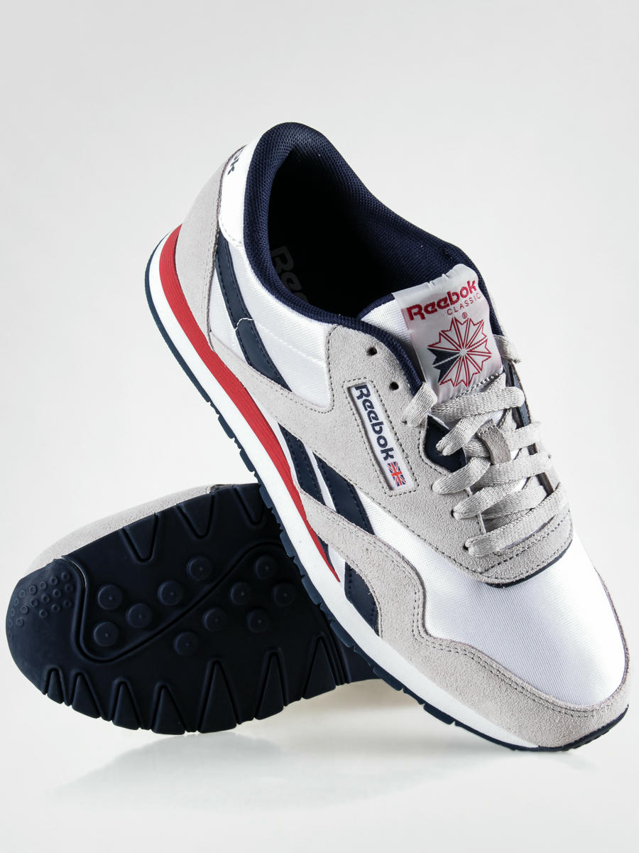 Reebok Shoes CL Nylon SP white steel navy red