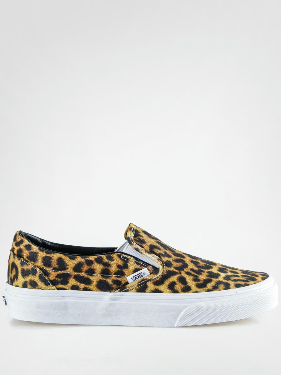 vans leopard print slip on shoes