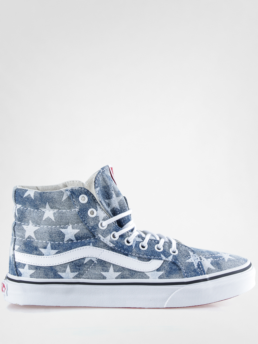 Vans Shoes Sk8 Hi Slim (washed/stars/blue)