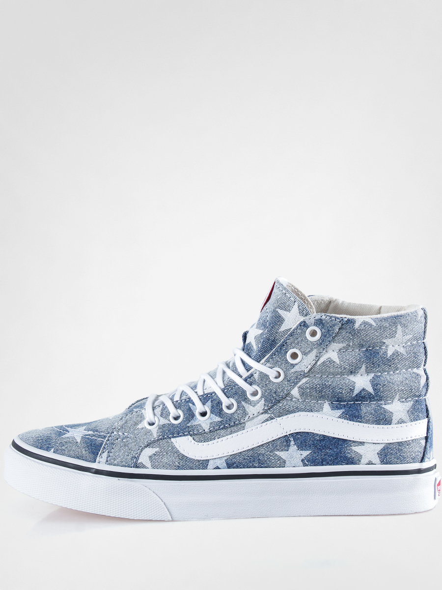 Vans Shoes Sk8 Hi Slim (washed/stars/blue)