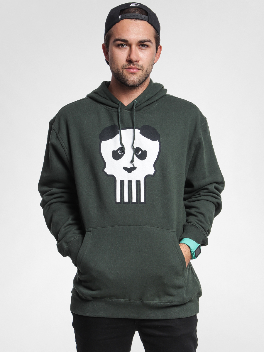 Enjoi Hoodie Clark Skull HD (forest green)