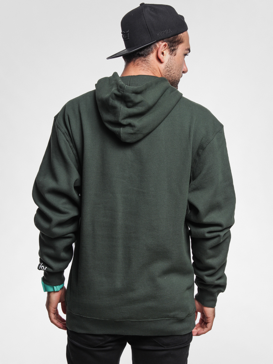 Enjoi Hoodie Clark Skull HD (forest green)