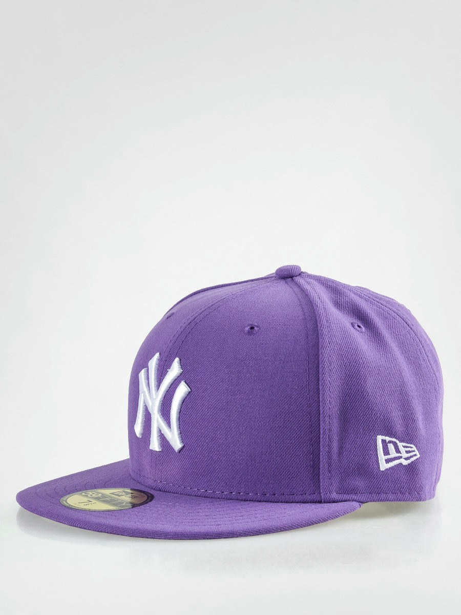 purple new era cap