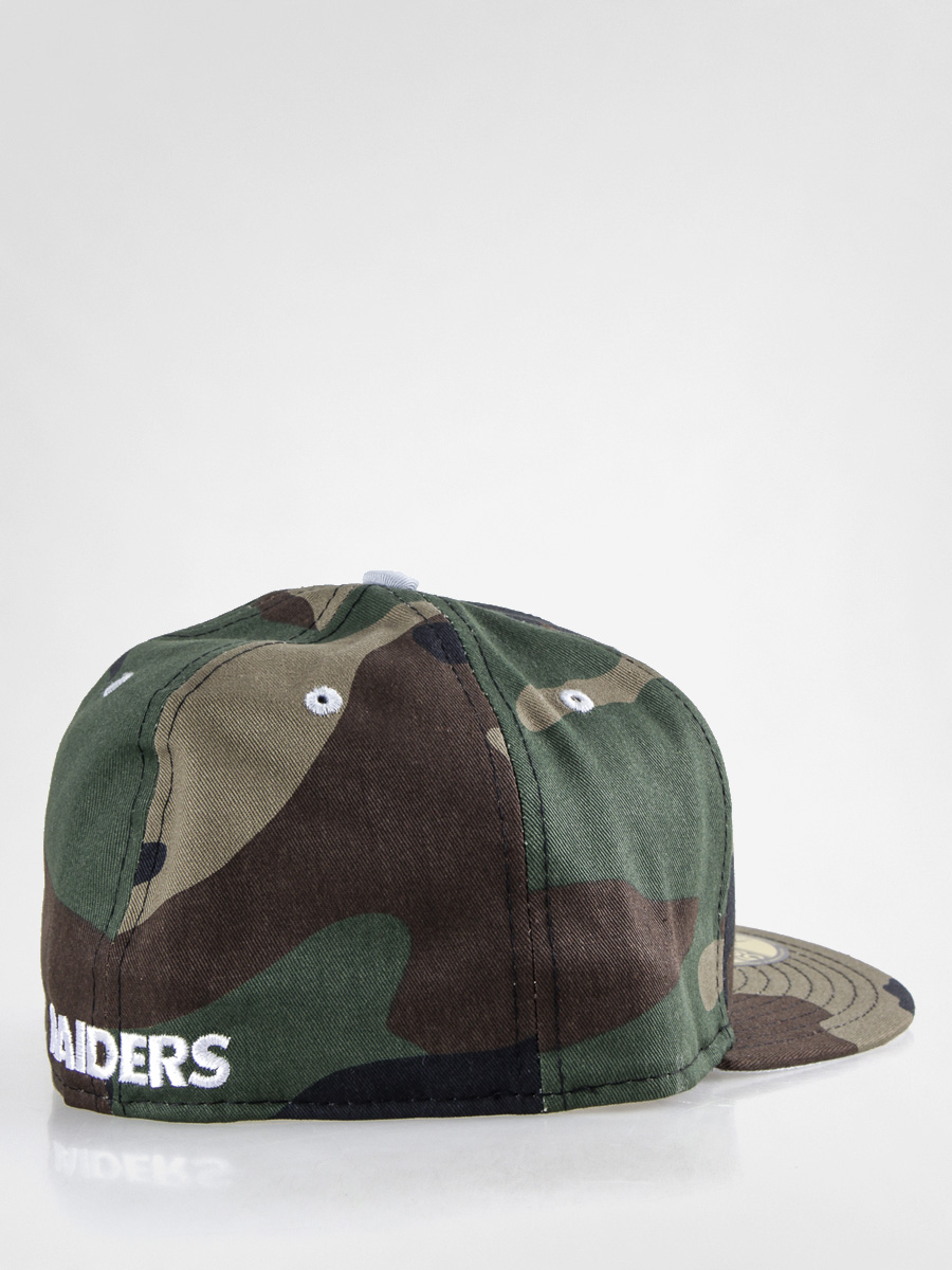 raiders camo trucker hat