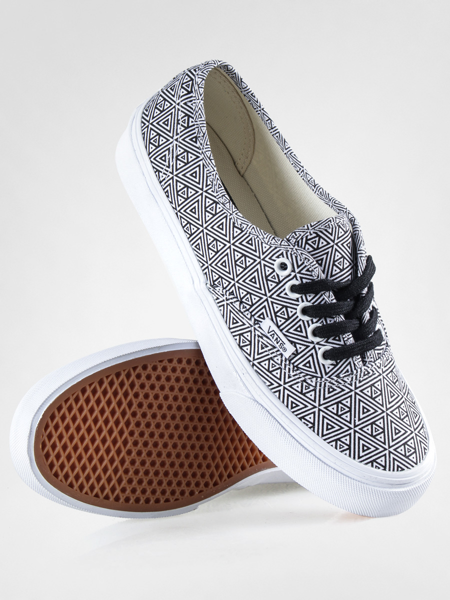 vans classic slip on trainers geometric black true white