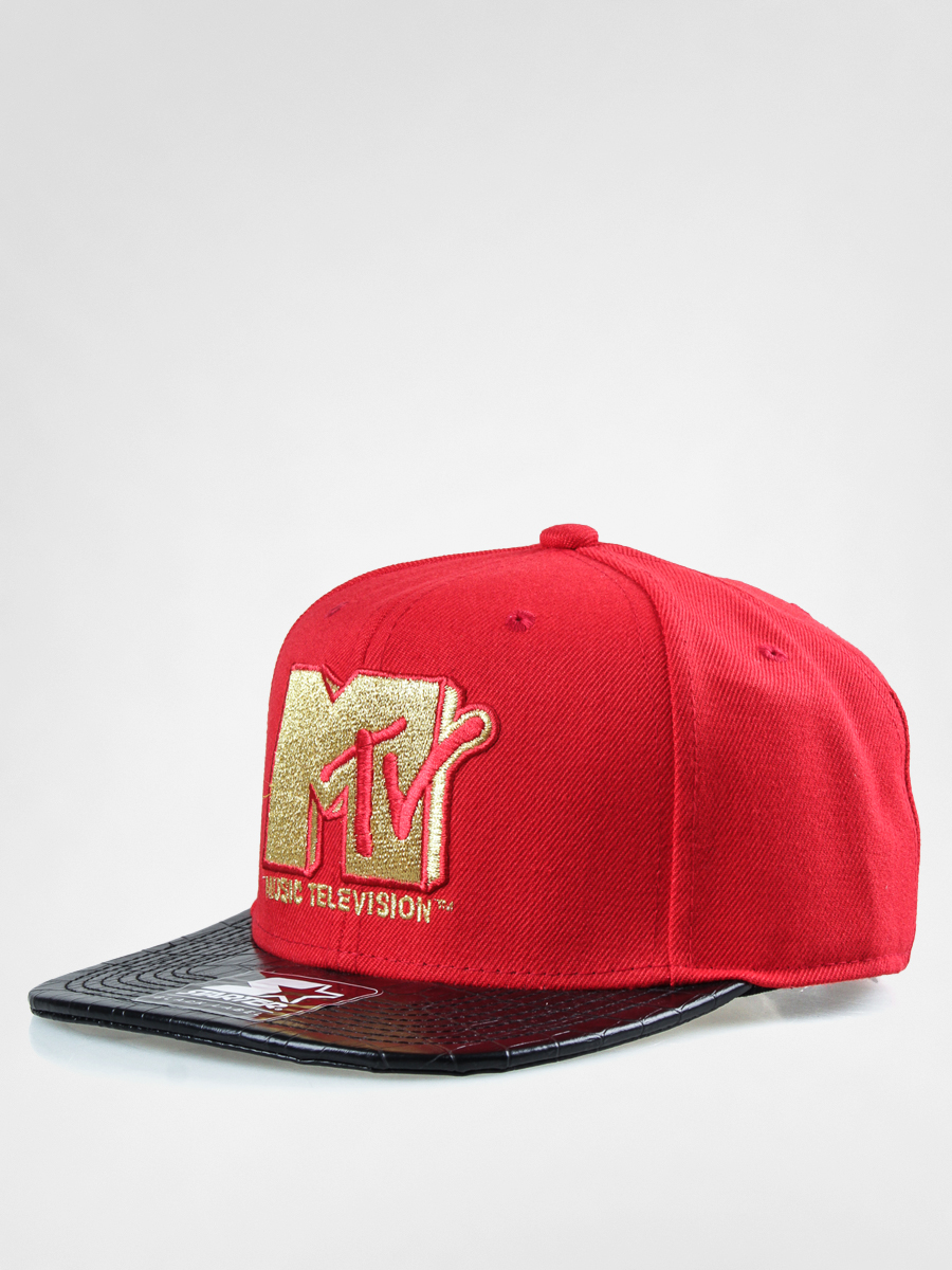 Vintage MTV Music Television Red Snapback Trucker Hat - 80s 90s Style Adjustable Cap