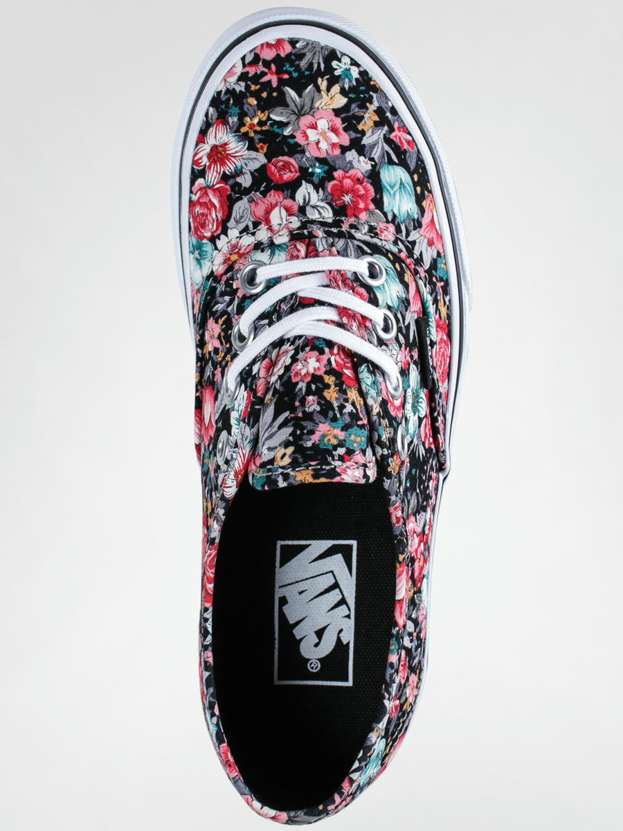 vans authentic floral print shoes