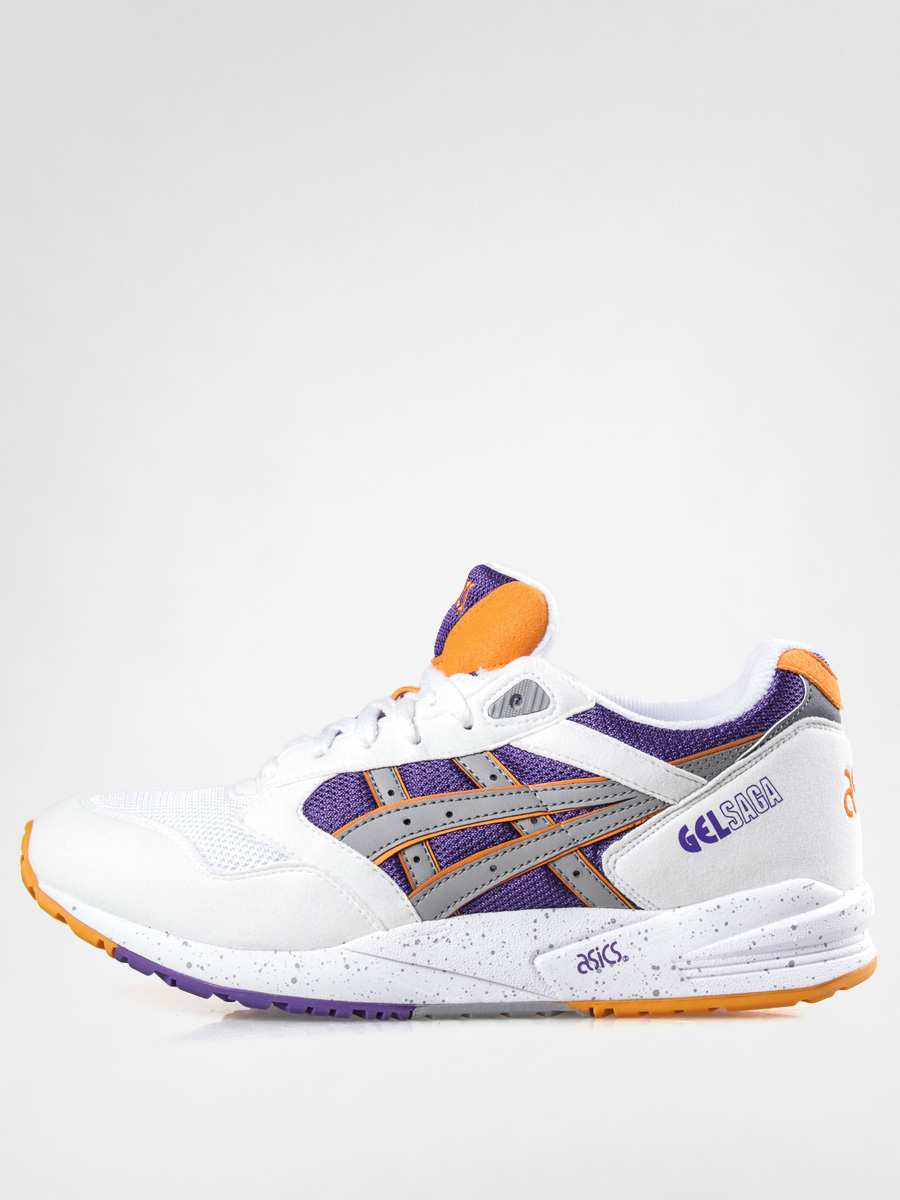 Asics gel saga white grey outlet yellow