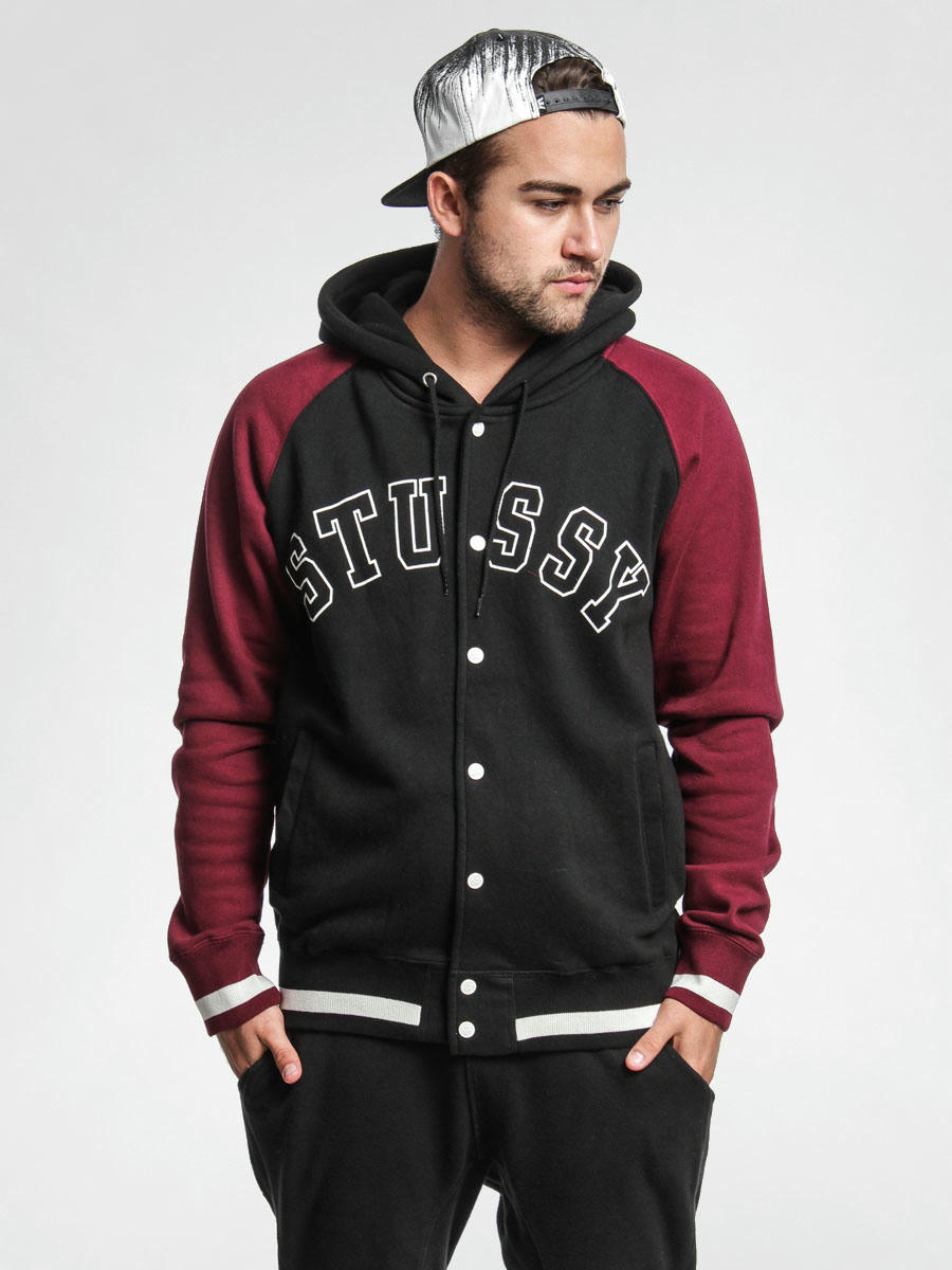 Maroon 2024 stussy hoodie