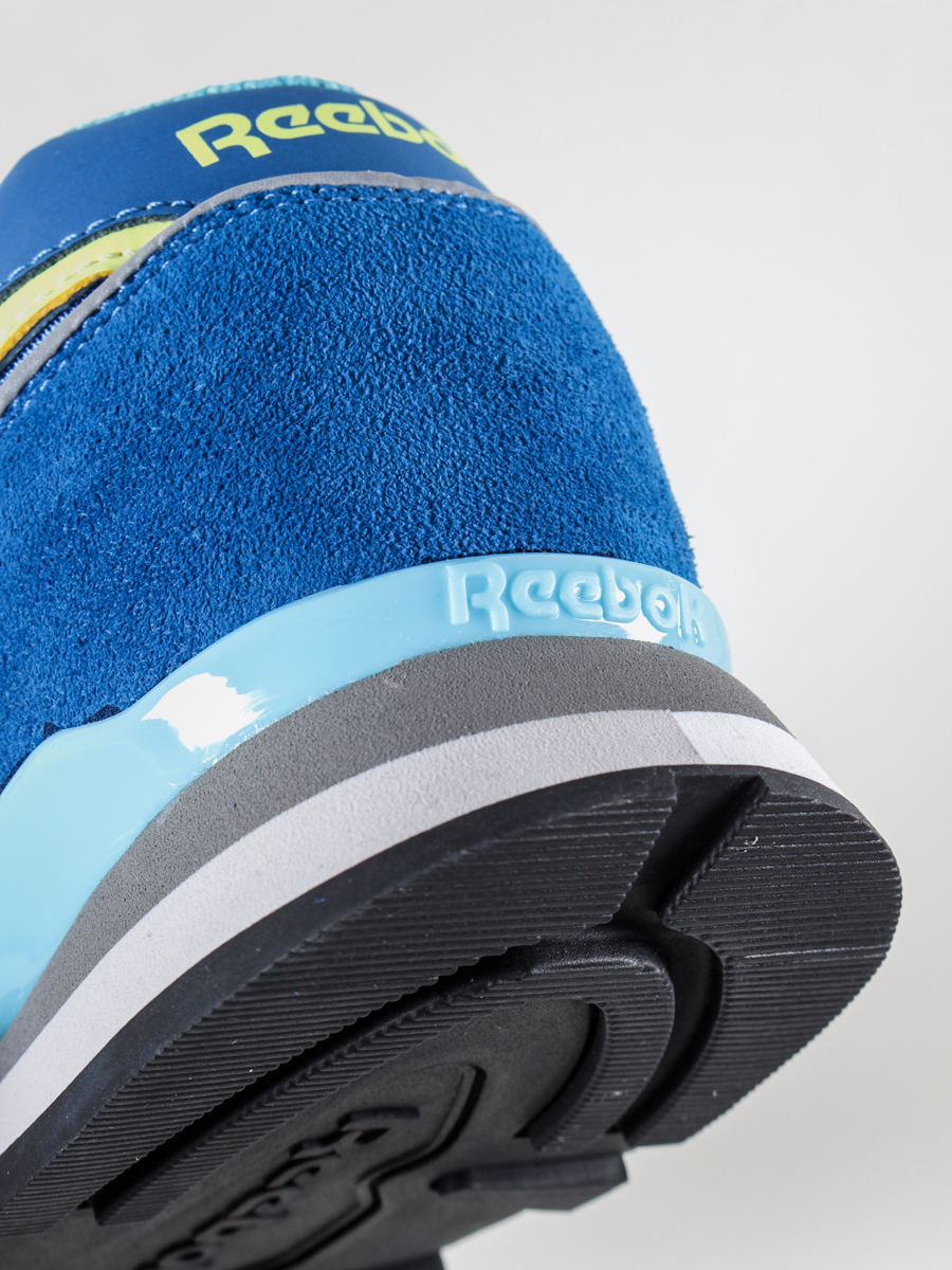 orange and blue reebok classics