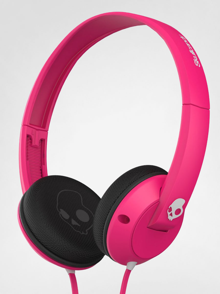 pink and black headset