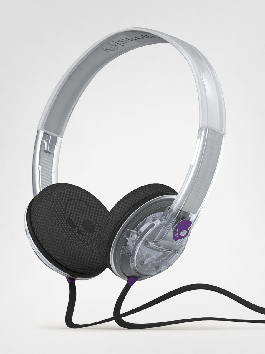 Skullcandy Headphones Uprock On Ear W Mic (clear/purple/purple)