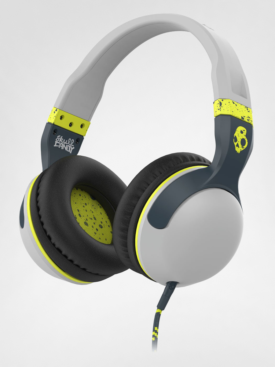 Skullcandy Headphones Hesh 2.0 W Mic (light grey/dark grey/hot lime)
