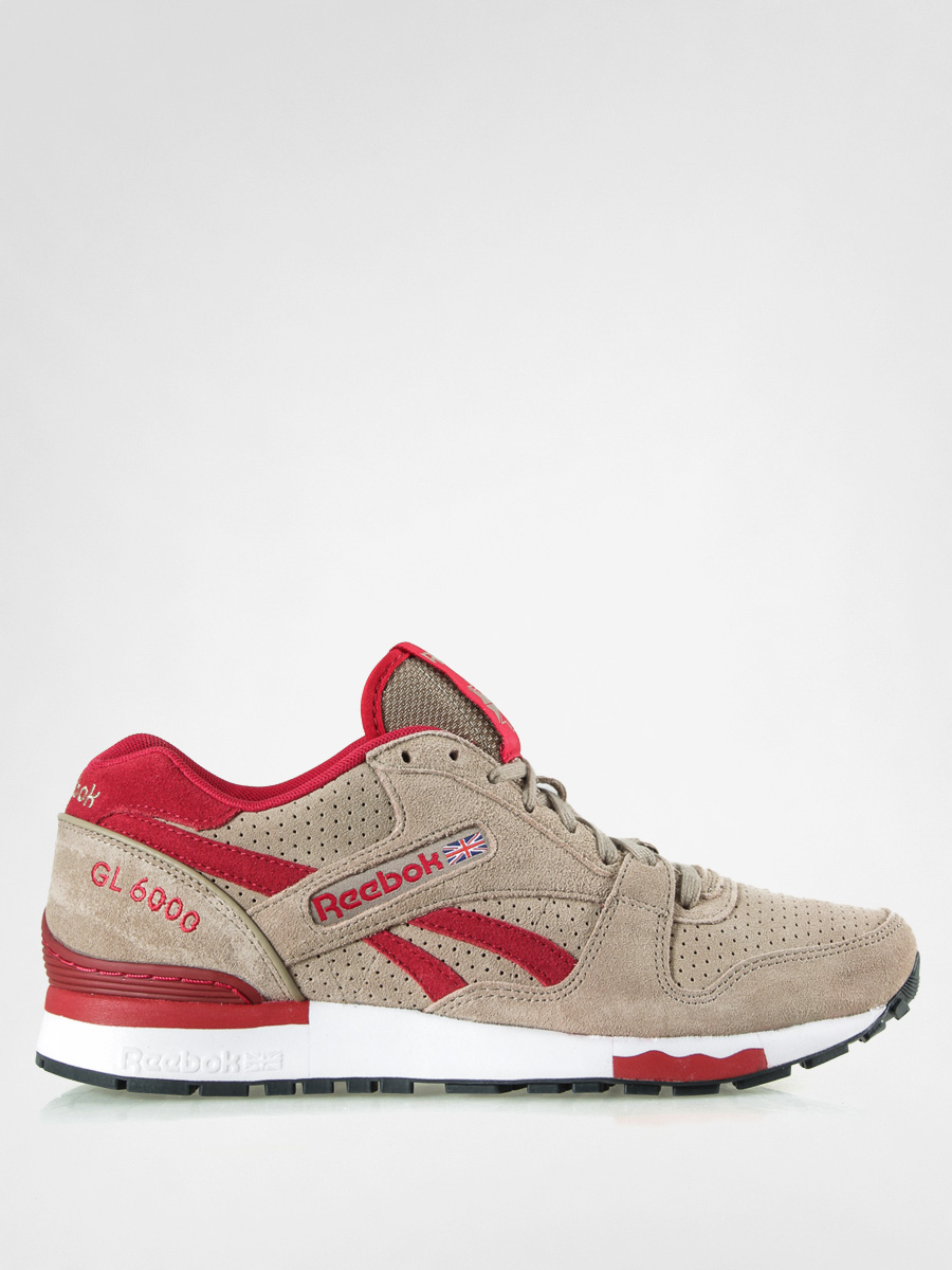 Reebok Shoes Gl 6000 canvas ex red white black