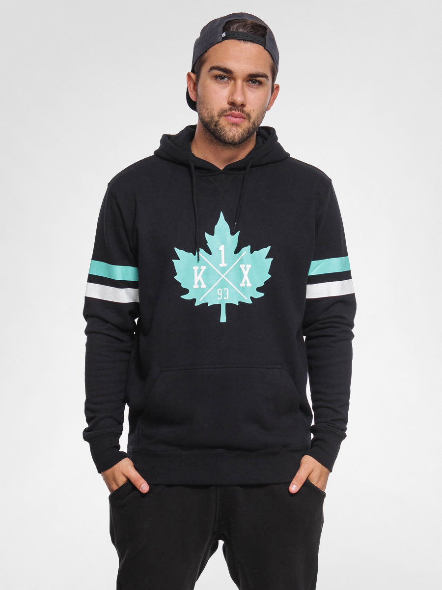 K1x Hoodie Leaf Hockey HD (blk/trq/wht)