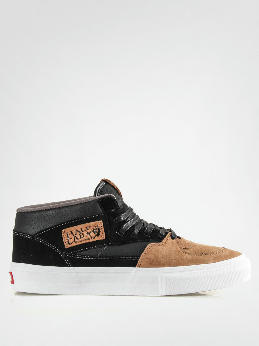 Vans black store tan