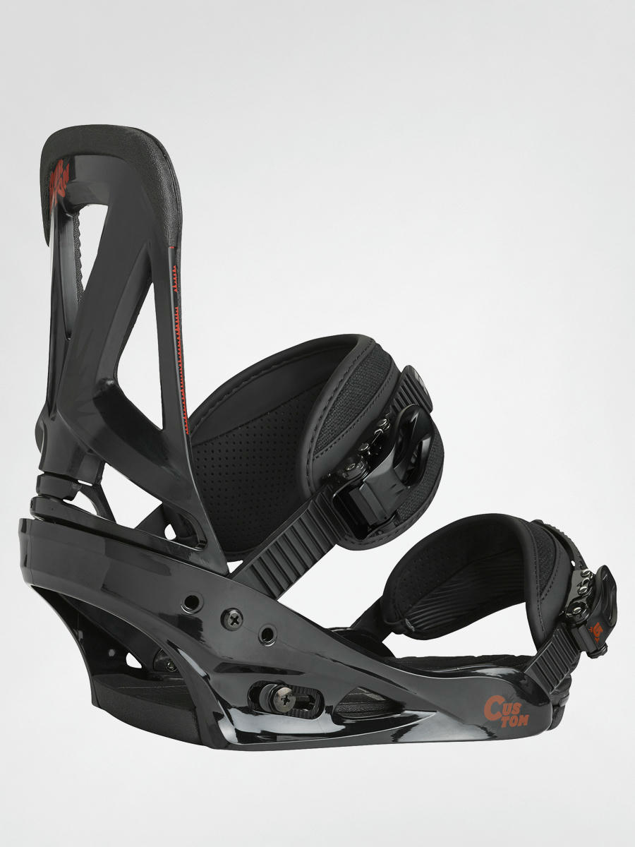 Mens Burton Snowboard bindings CUSTOM black red