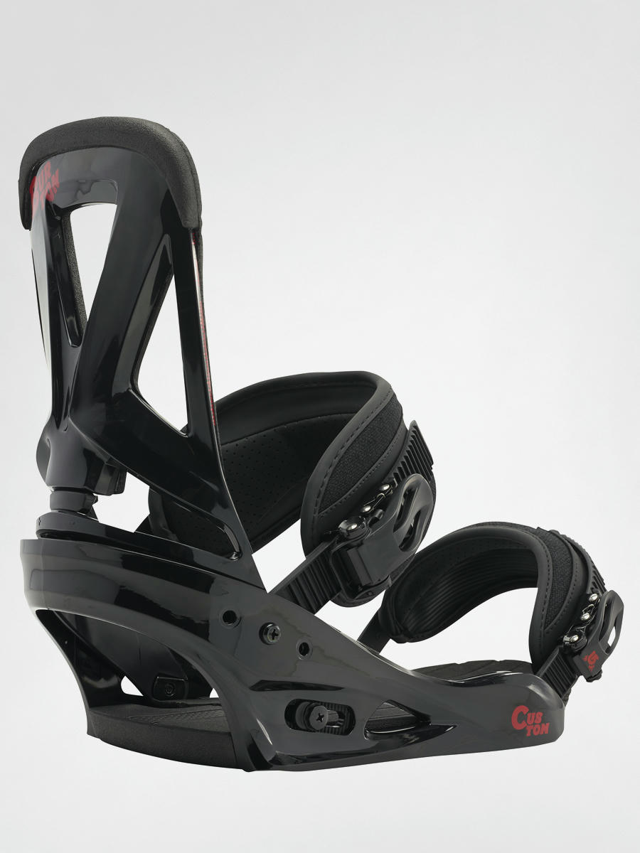 Burton Snowboard bindings CUSTOM black red