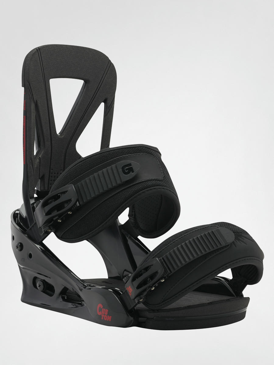 Mens Burton Snowboard bindings CUSTOM black red